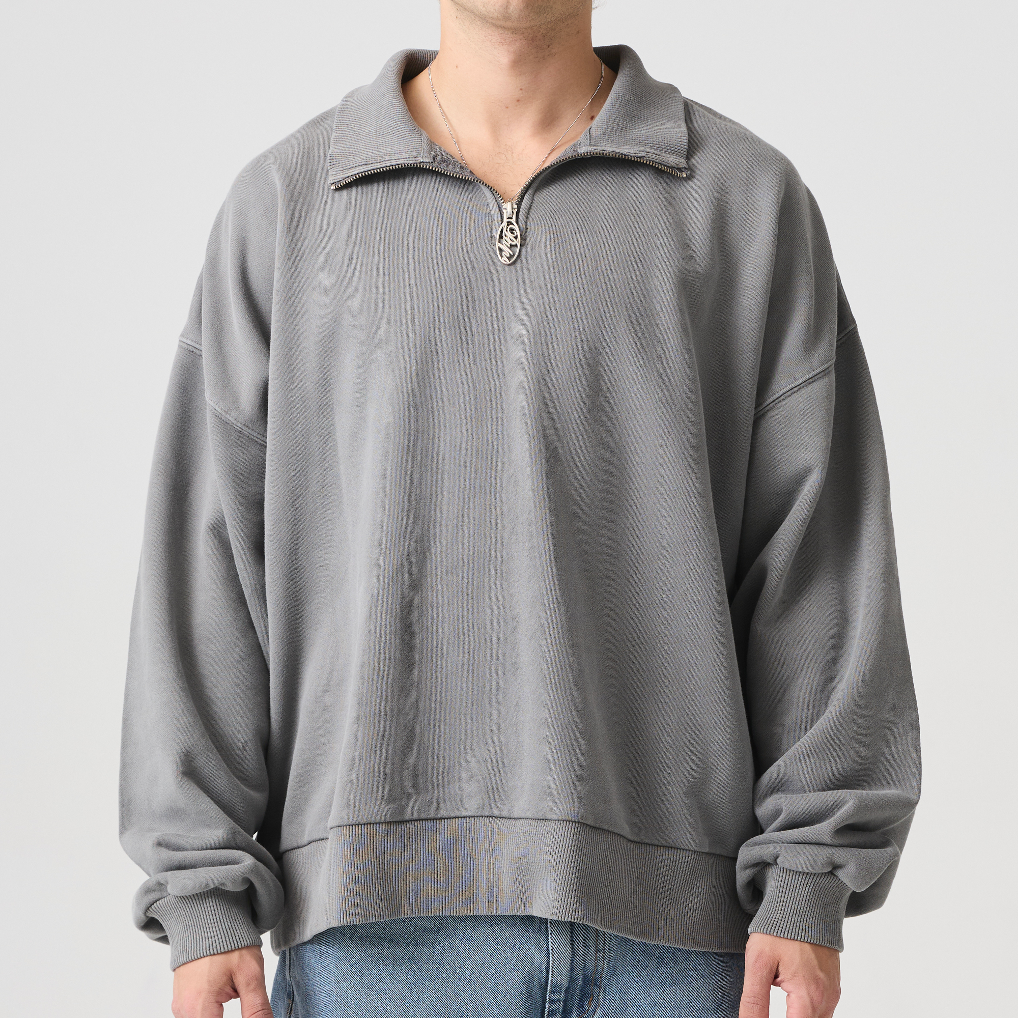 Steel Grey Quarter Zip