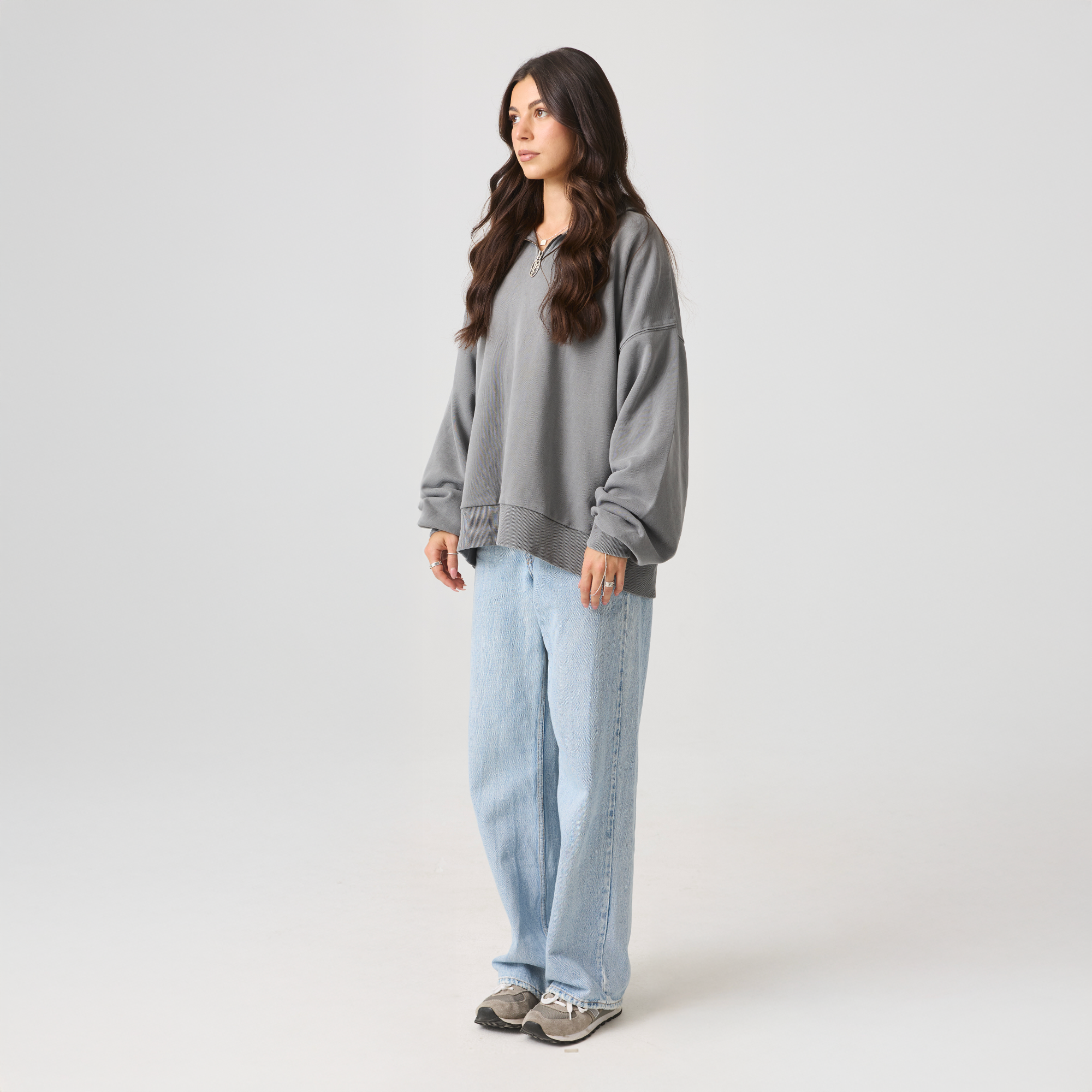 Steel Grey Quarter Zip