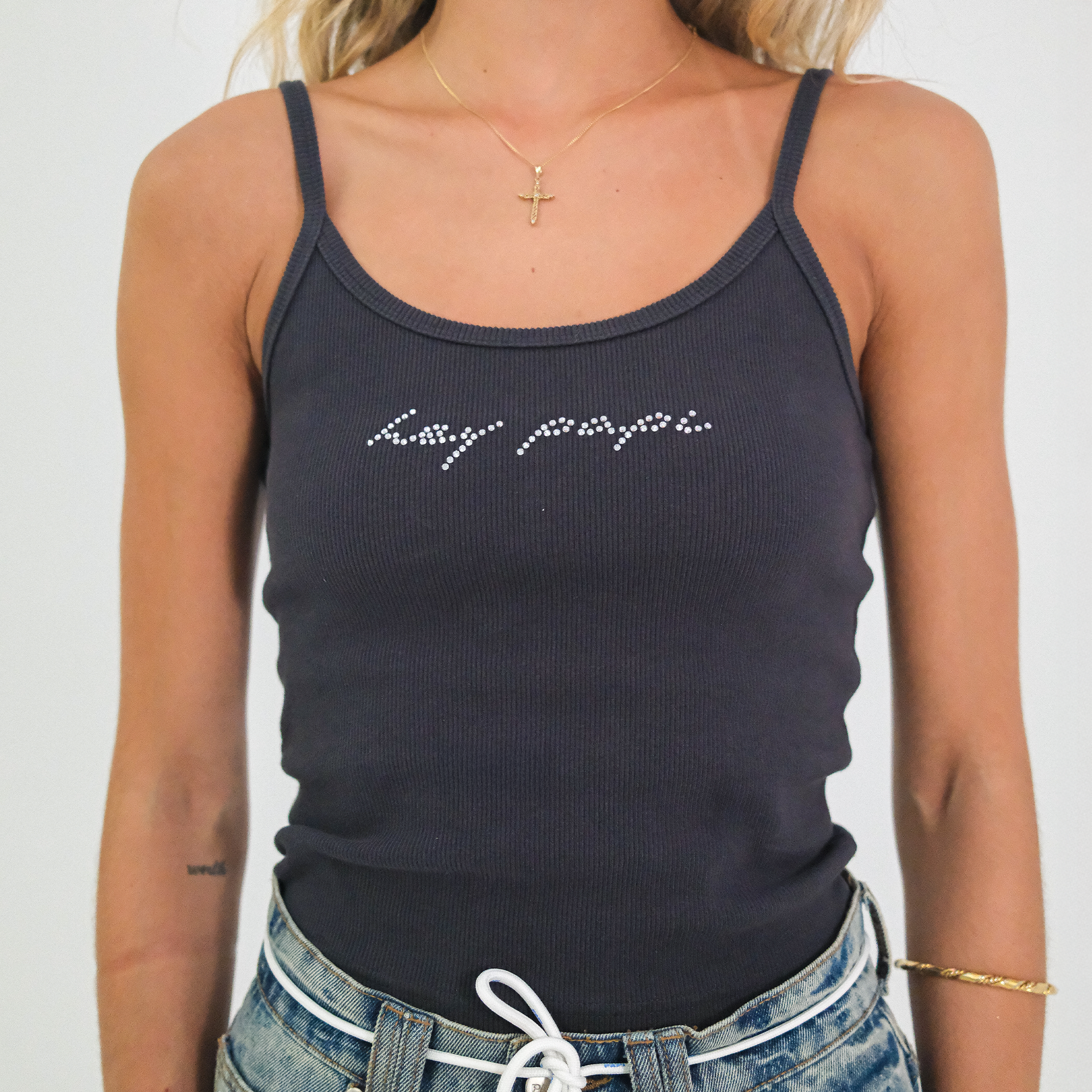 hey papi Ribbed Tank