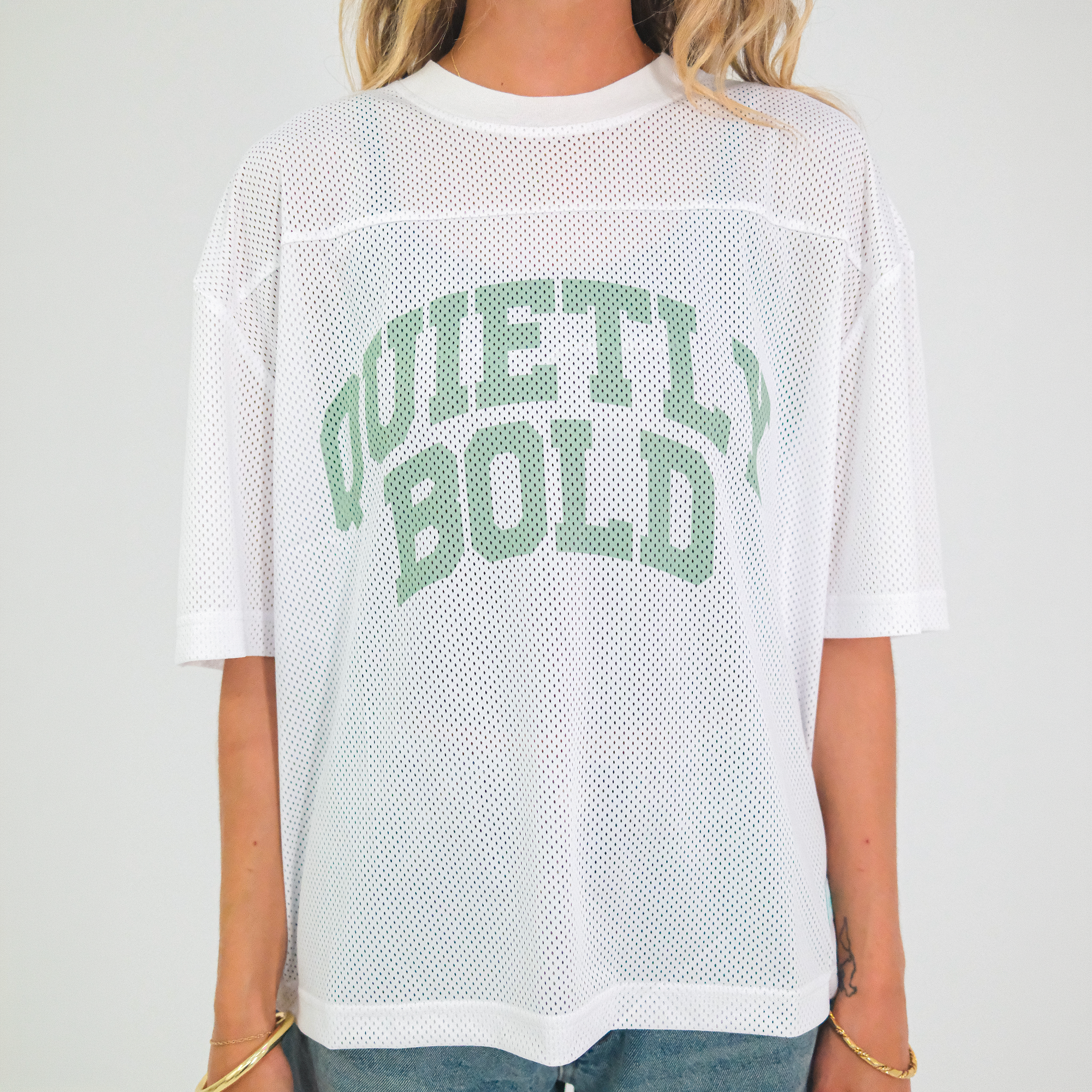 Paper Boxy Mesh Jersey
