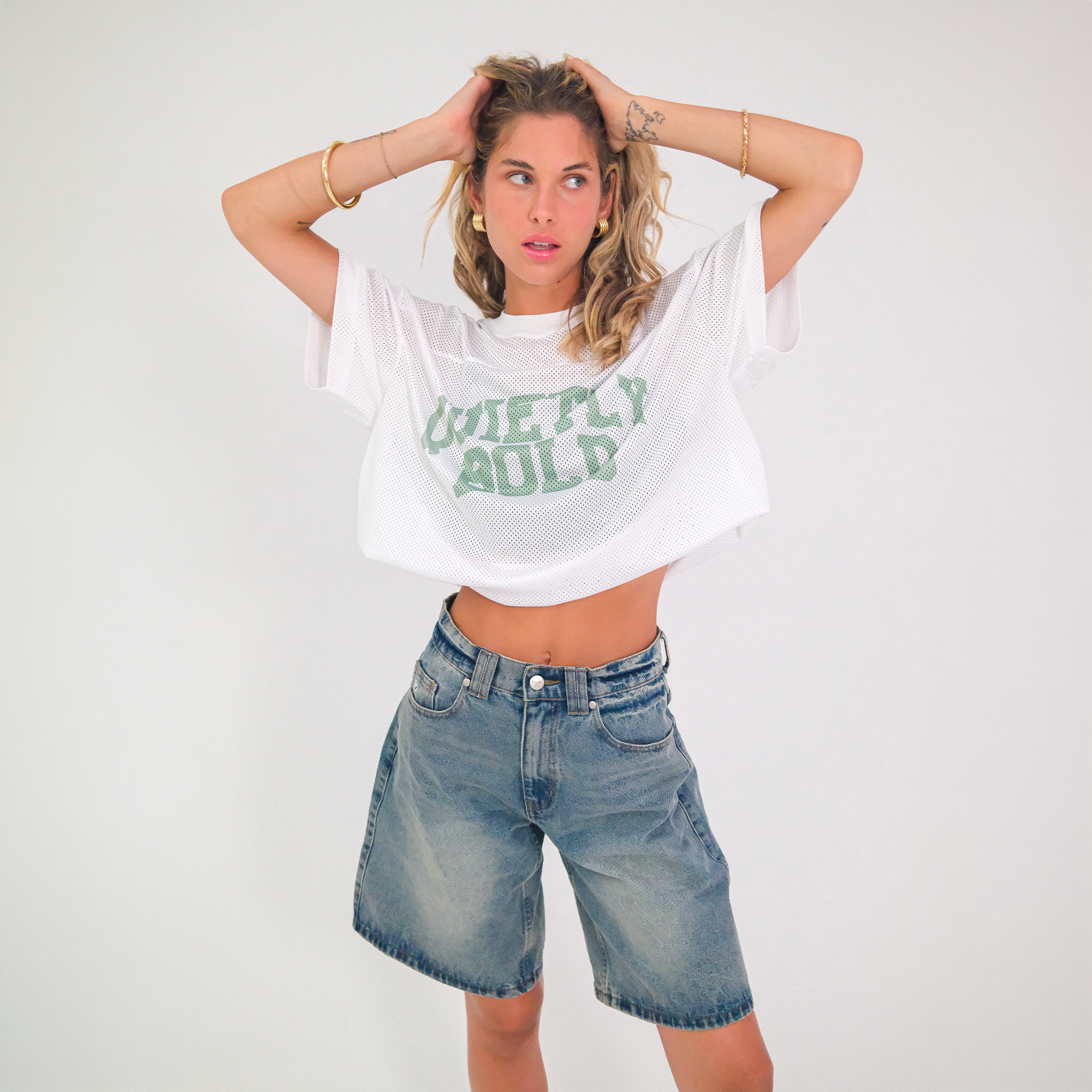 Paper Boxy Mesh Jersey