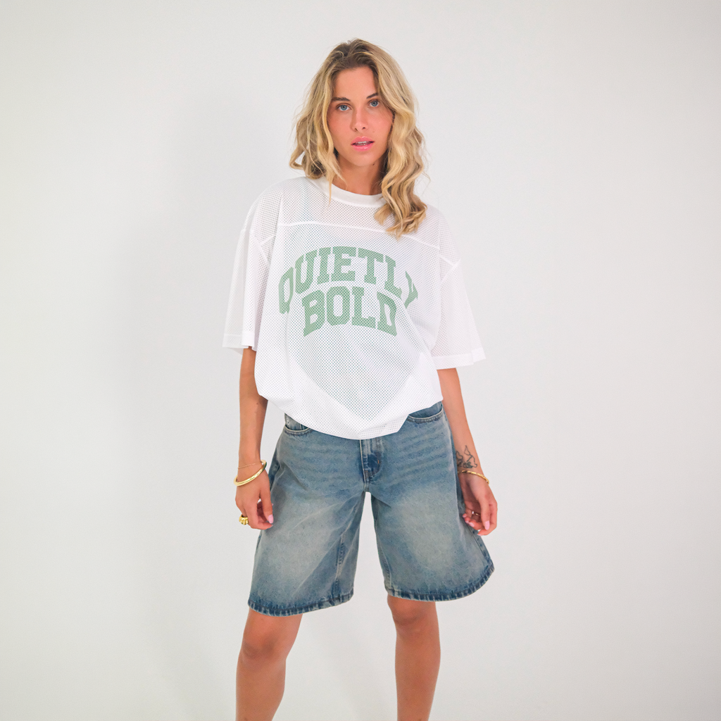 Paper Boxy Mesh Jersey
