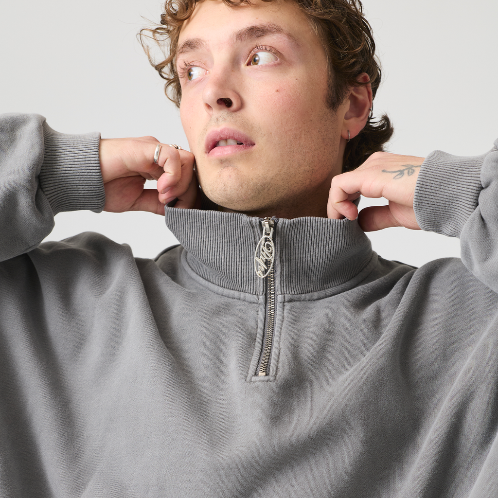 Steel Grey Quarter Zip