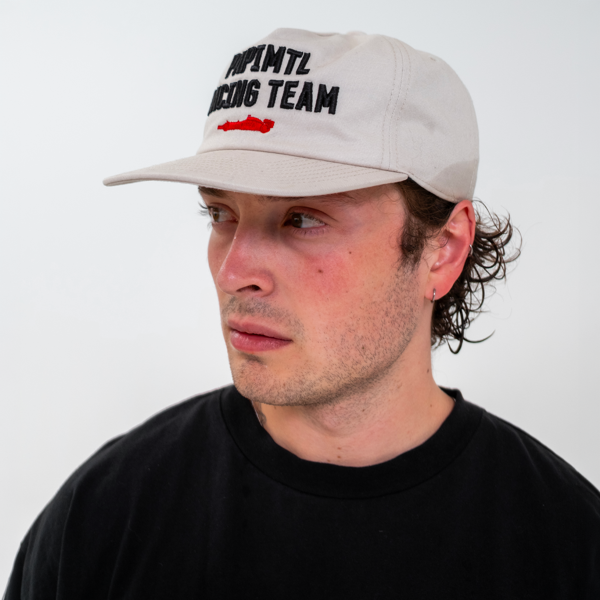 Beige Racing Team Cap