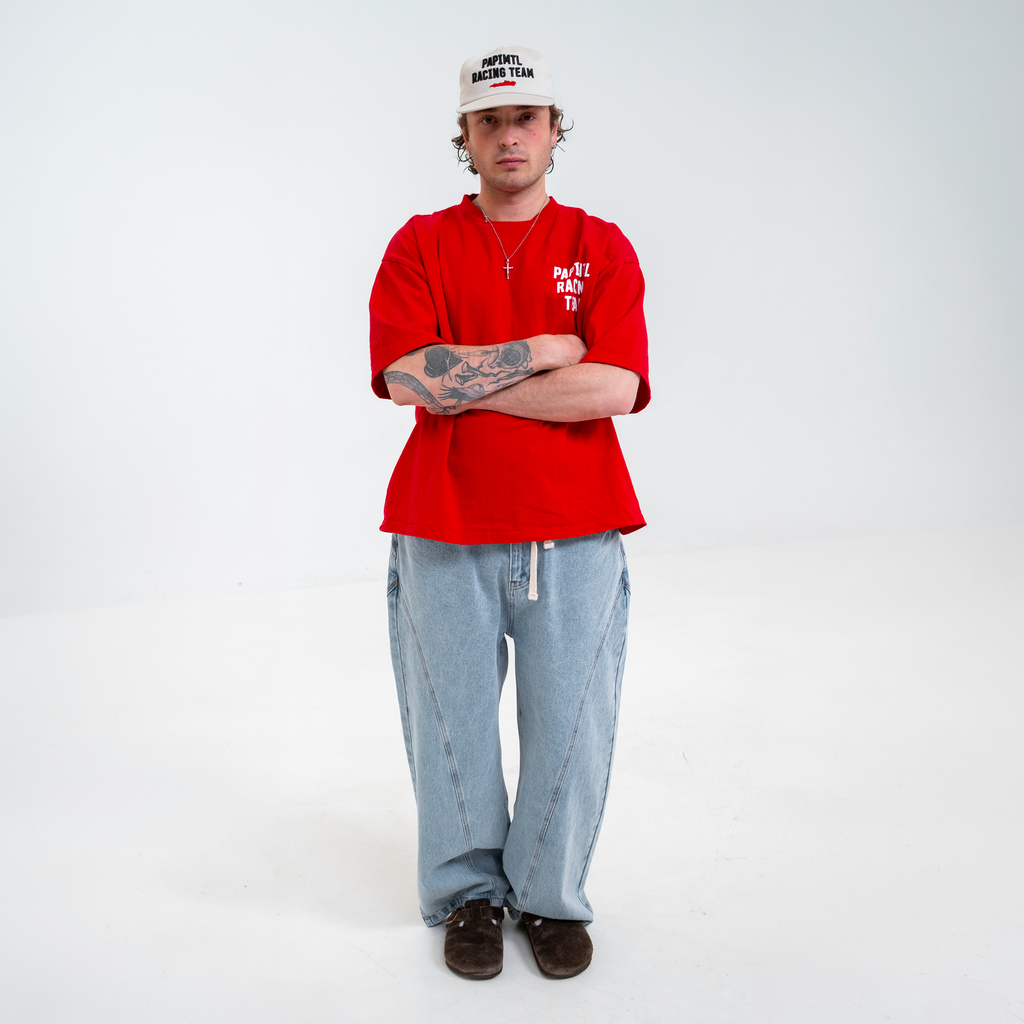Beige Racing Team Cap