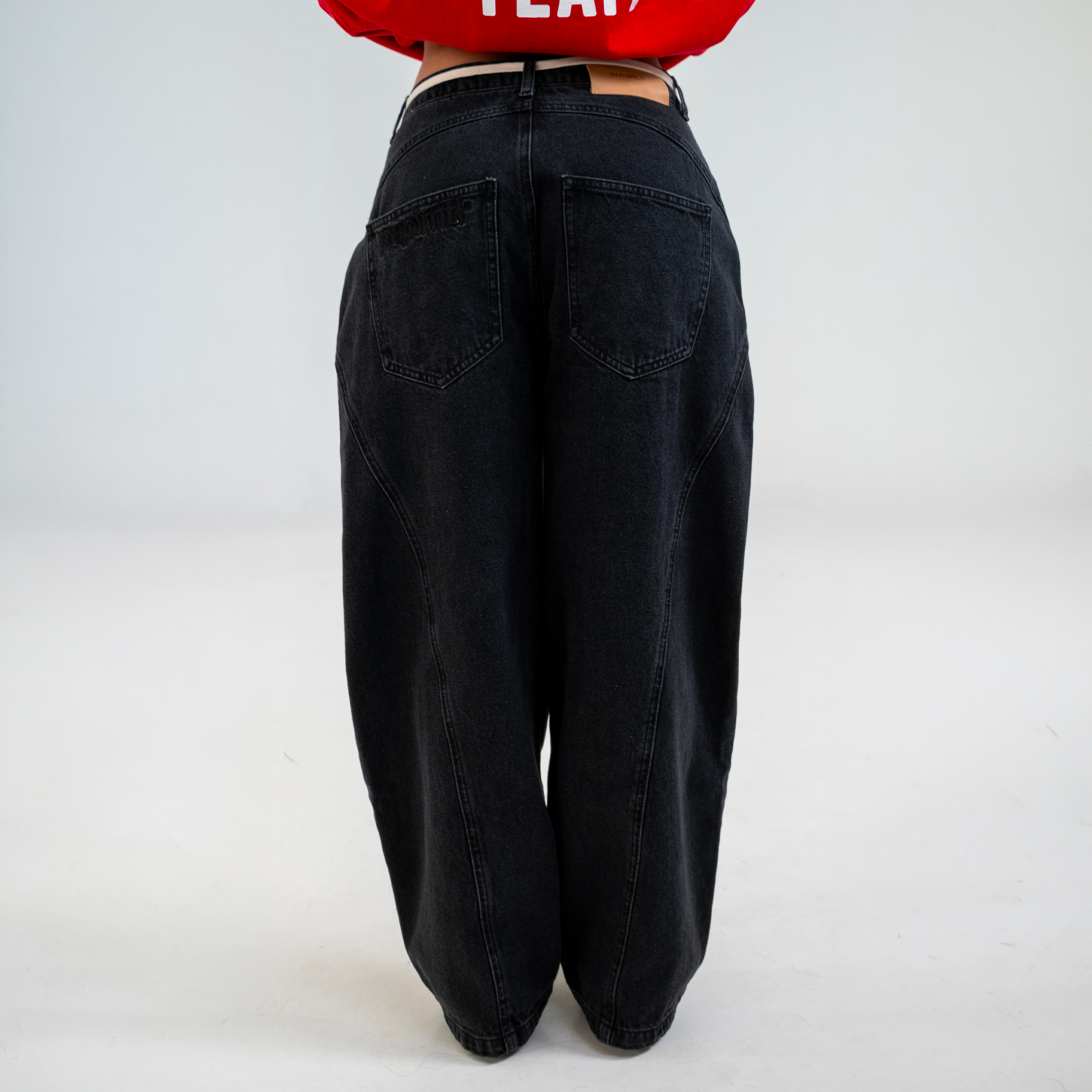Black Panel Jeans