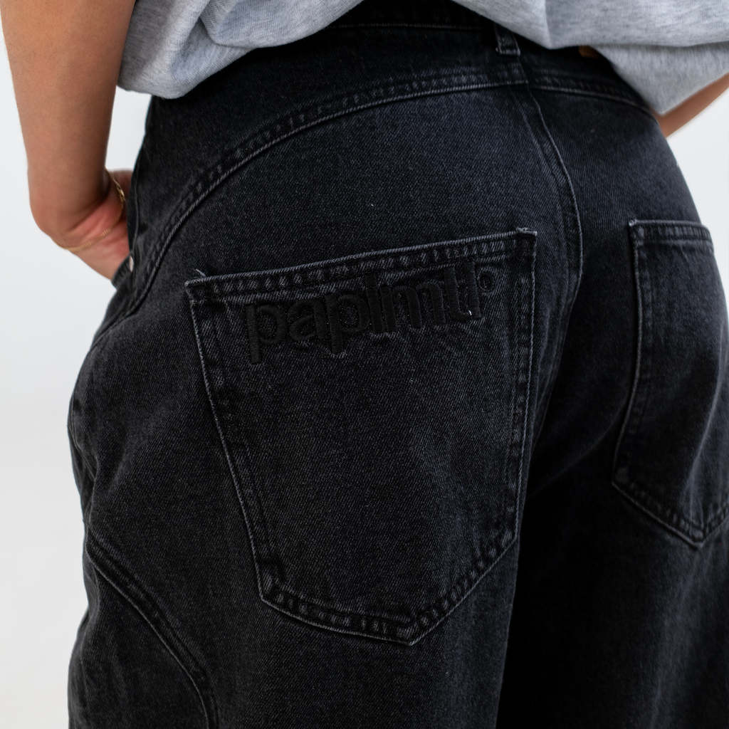 Black Panel Jeans