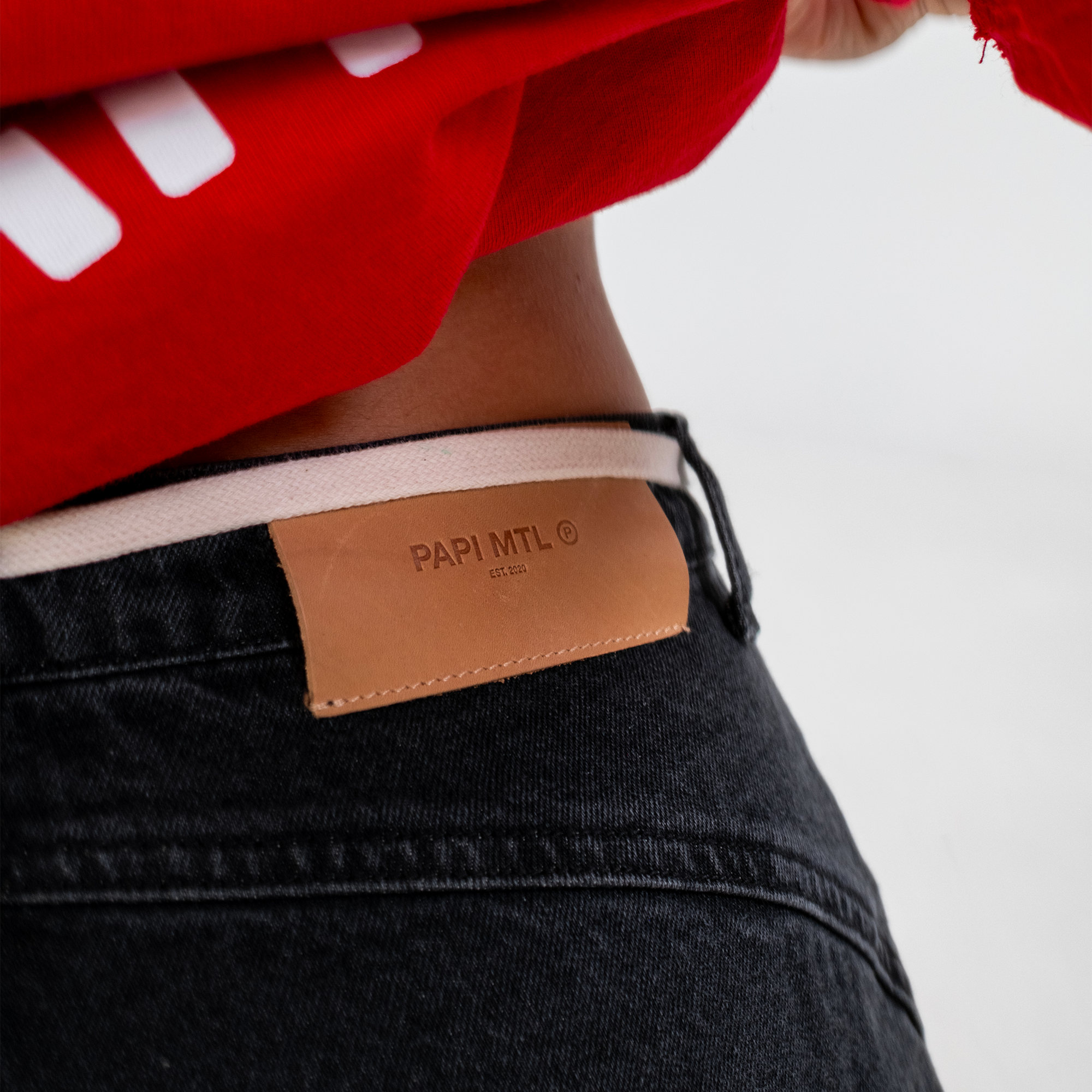 Black Panel Jeans