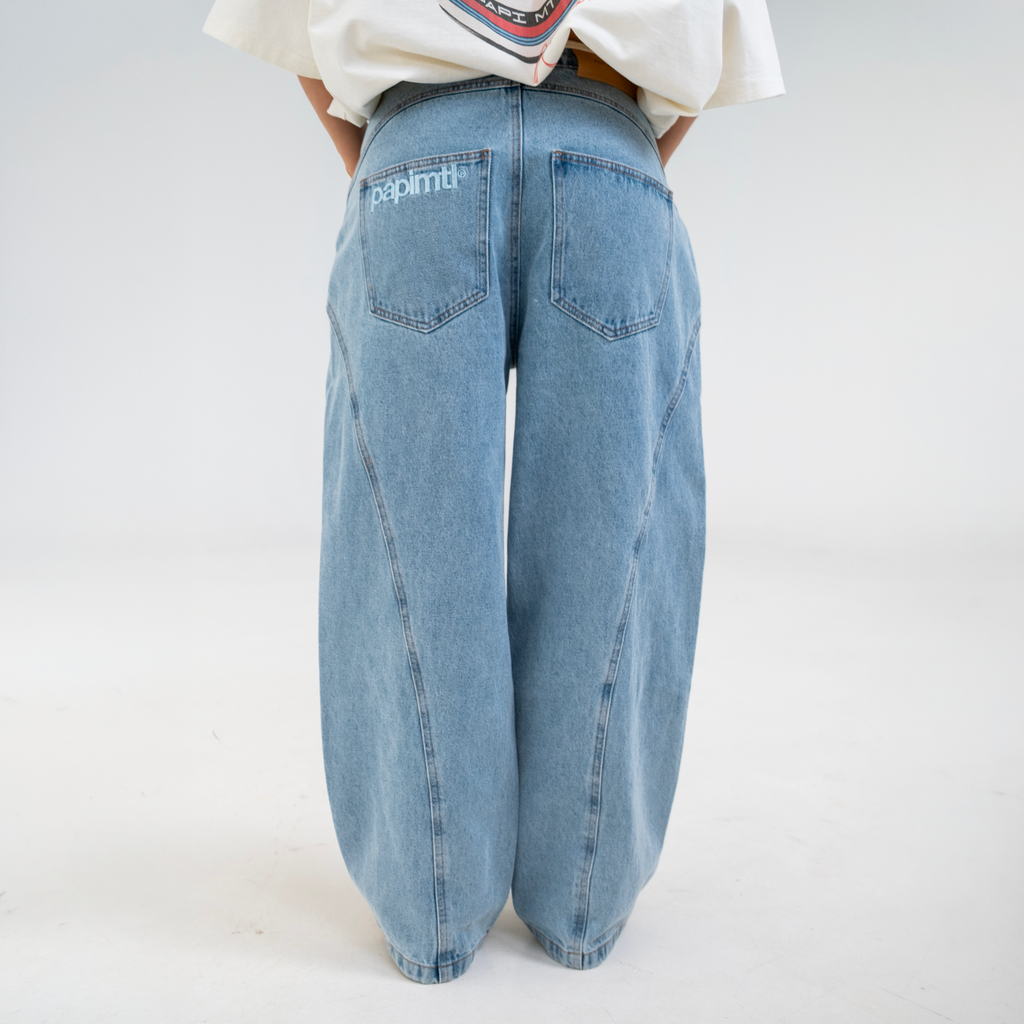 Light Blue Panel Jeans