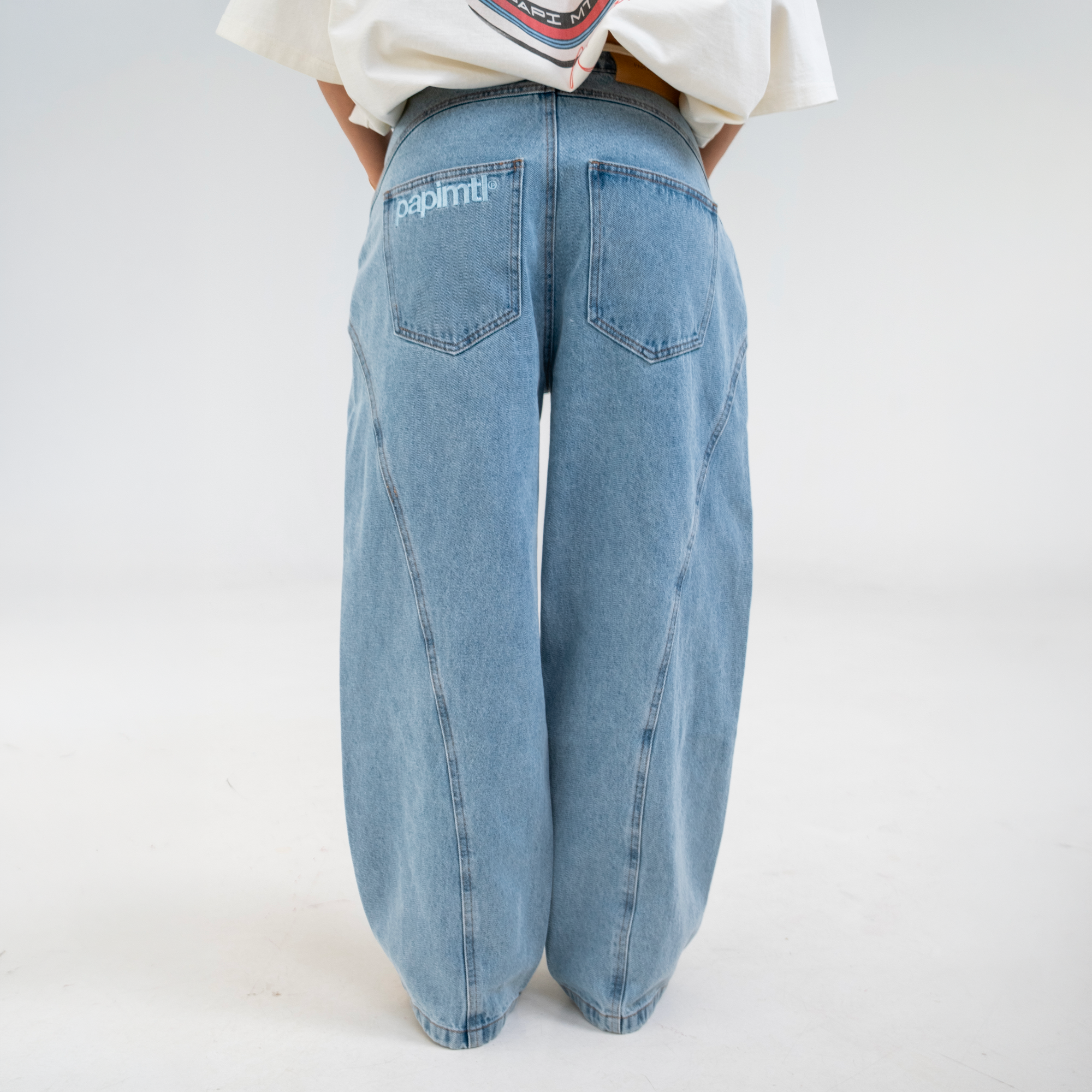 Light Blue Panel Jeans