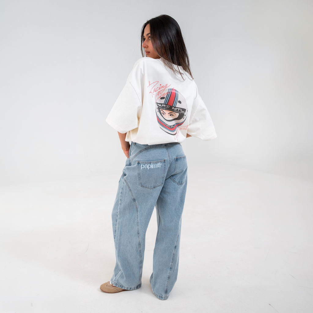 Light Blue Panel Jeans