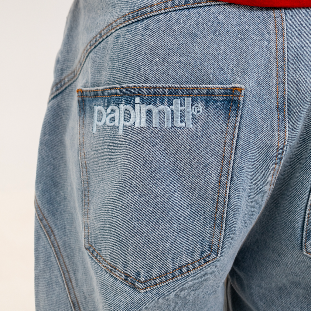 Light Blue Panel Jeans