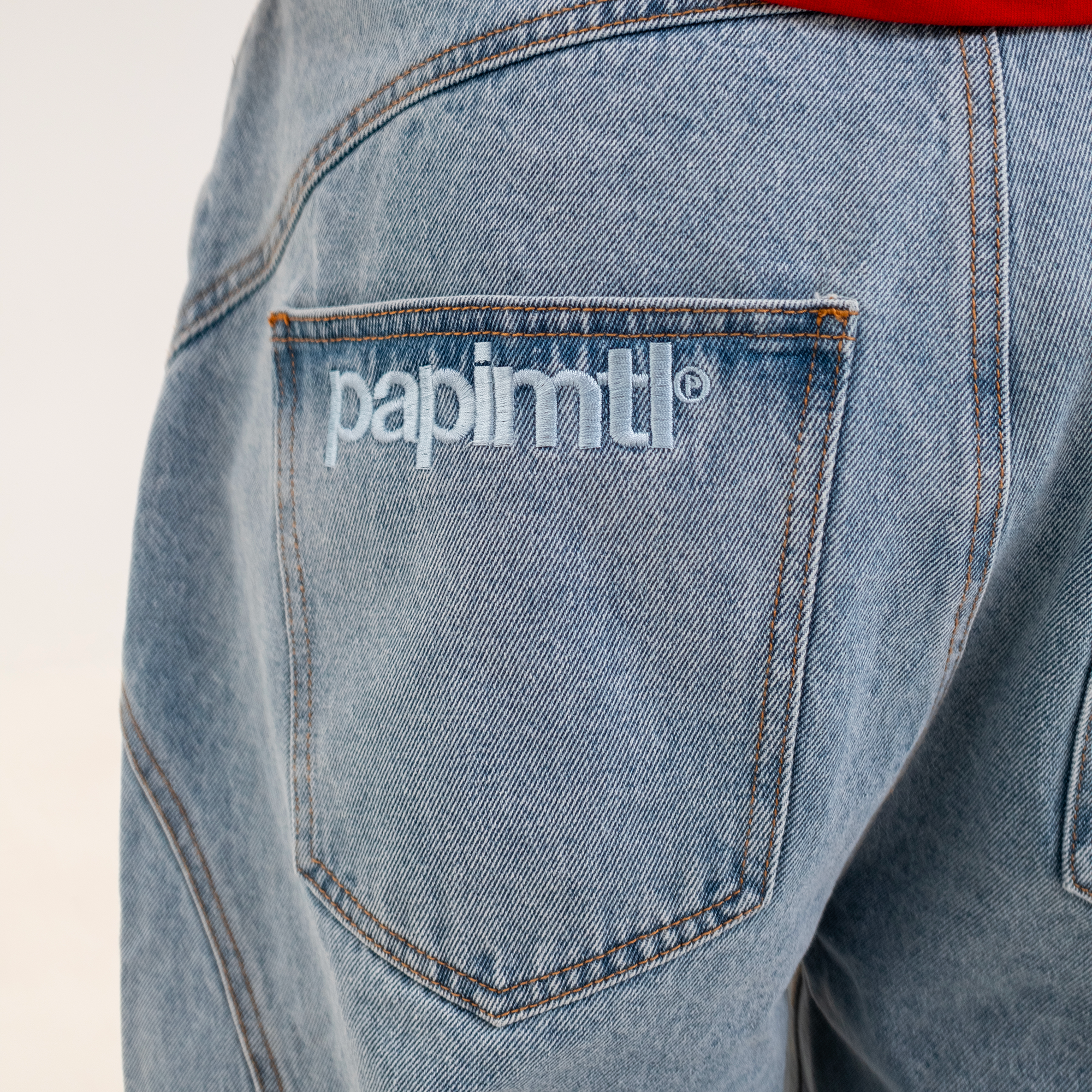 Light Blue Panel Jeans