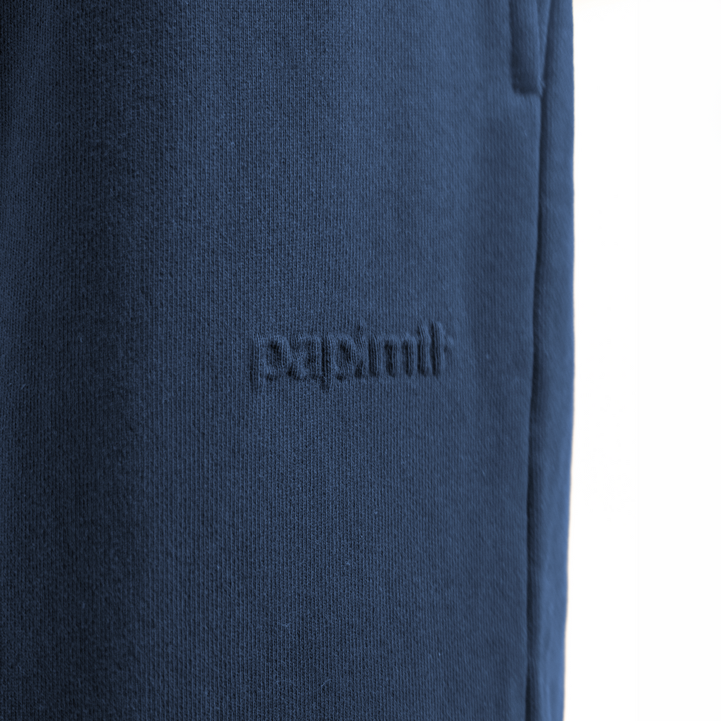 Navy Frayed Sweatpants