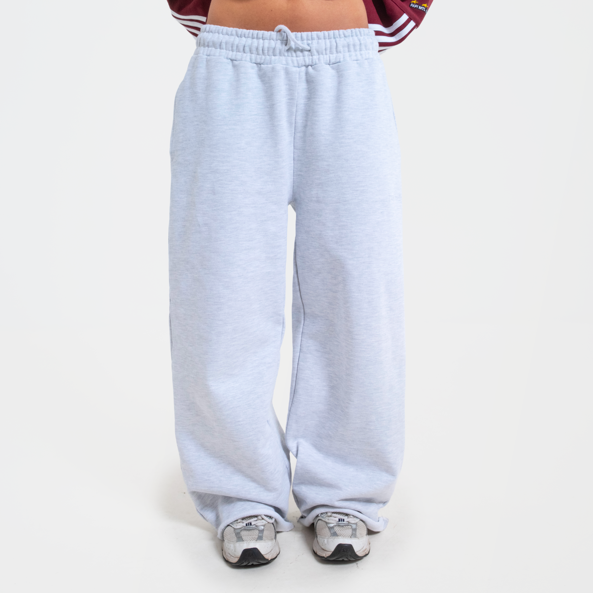 Ash Frayed Sweatpants
