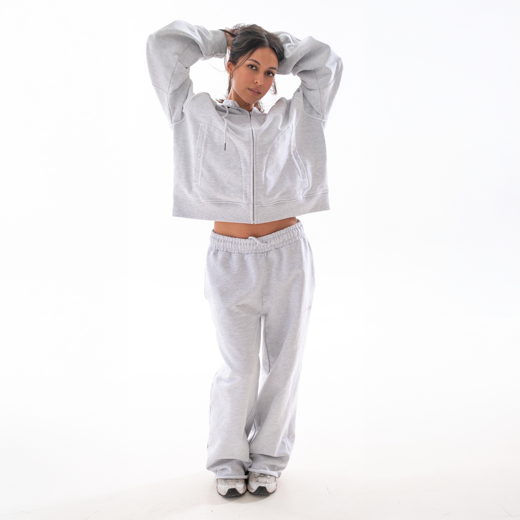 Ash Frayed Sweatpants
