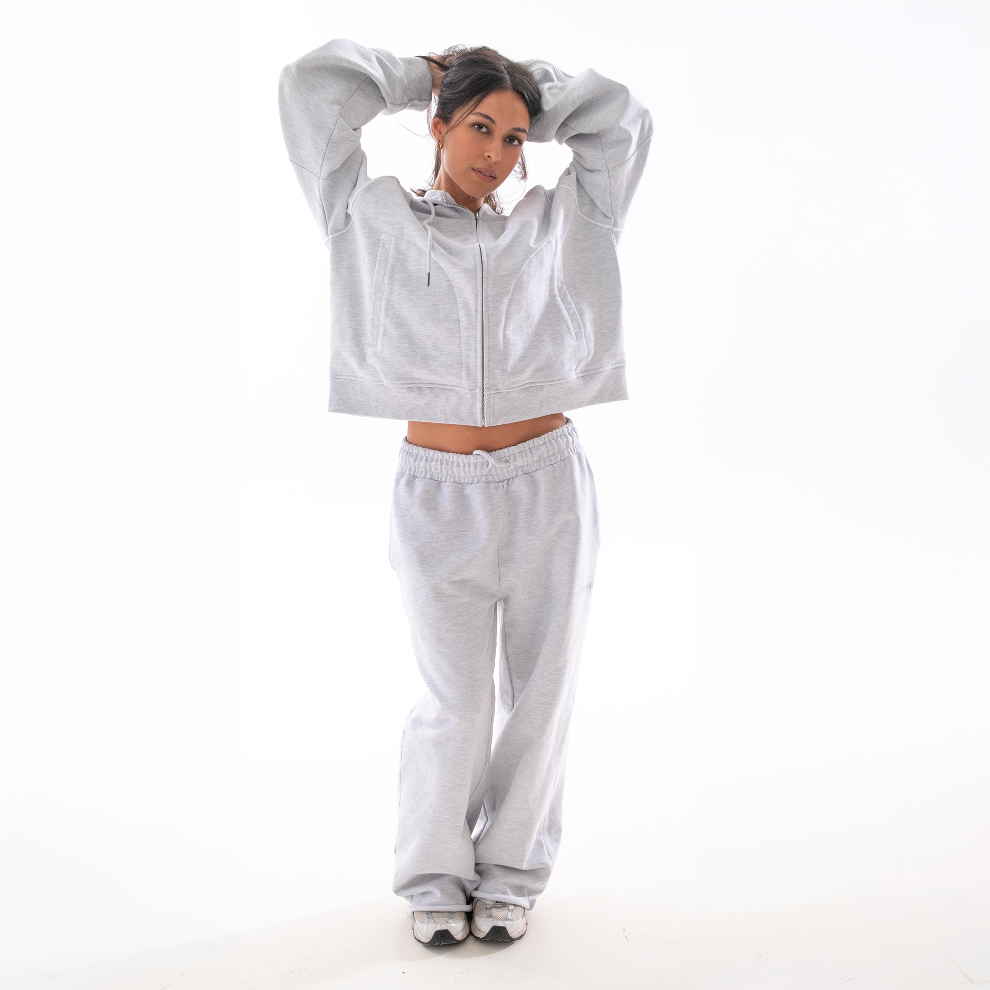Ash Frayed Sweatpants