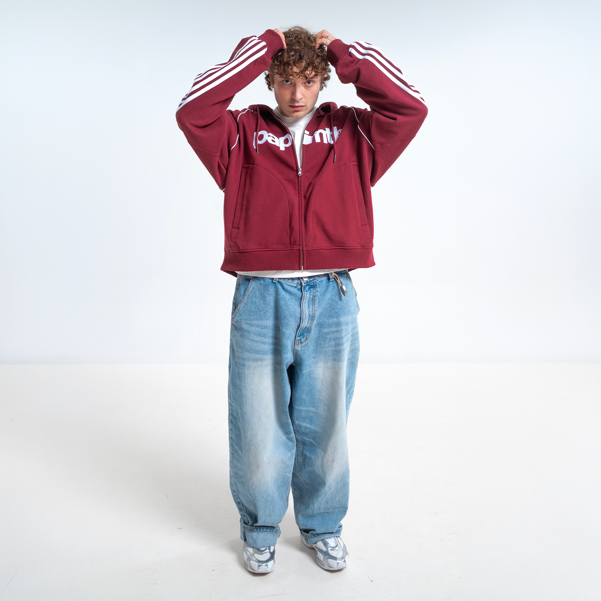 Burgundy Rally Zip-Up