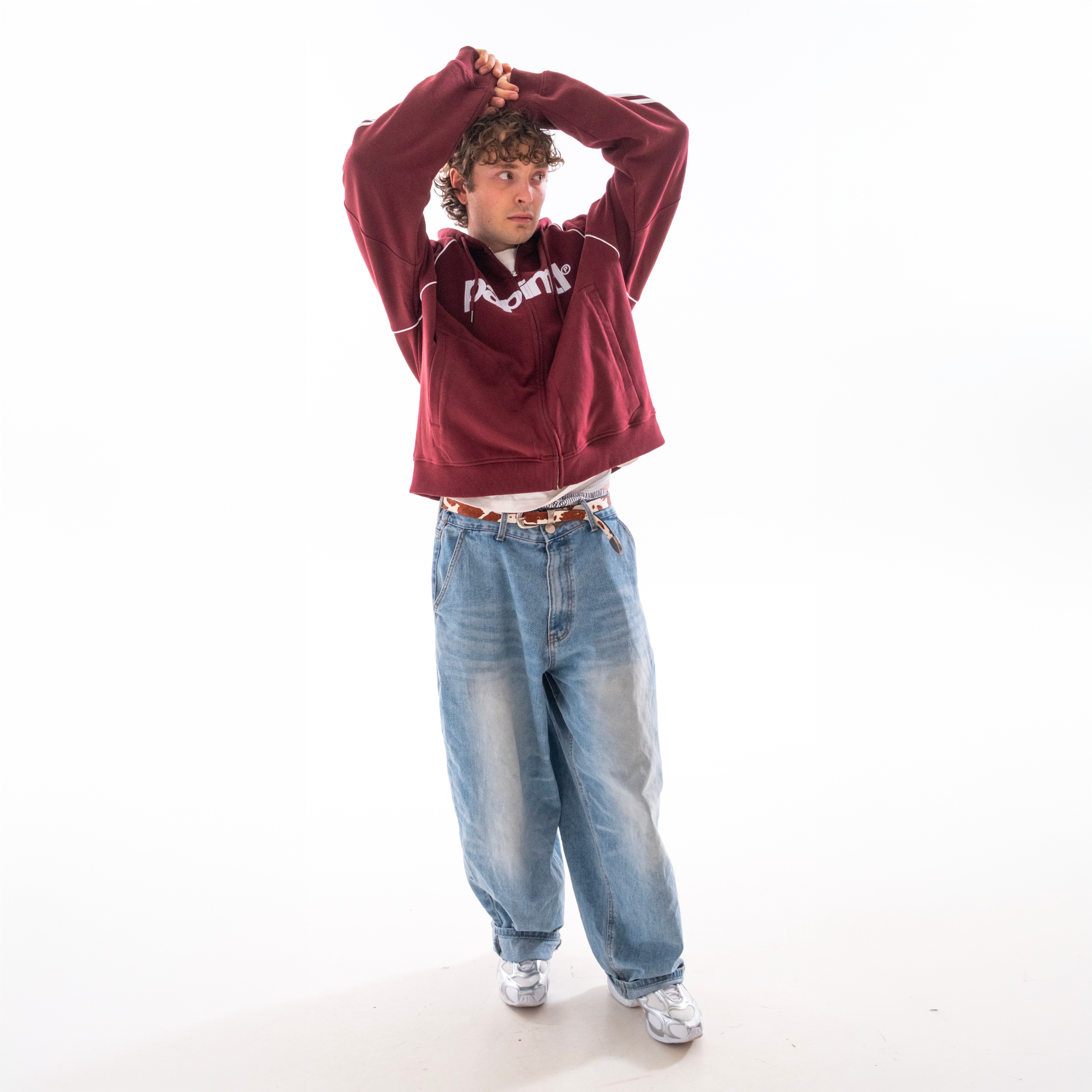 Burgundy Rally Zip-Up